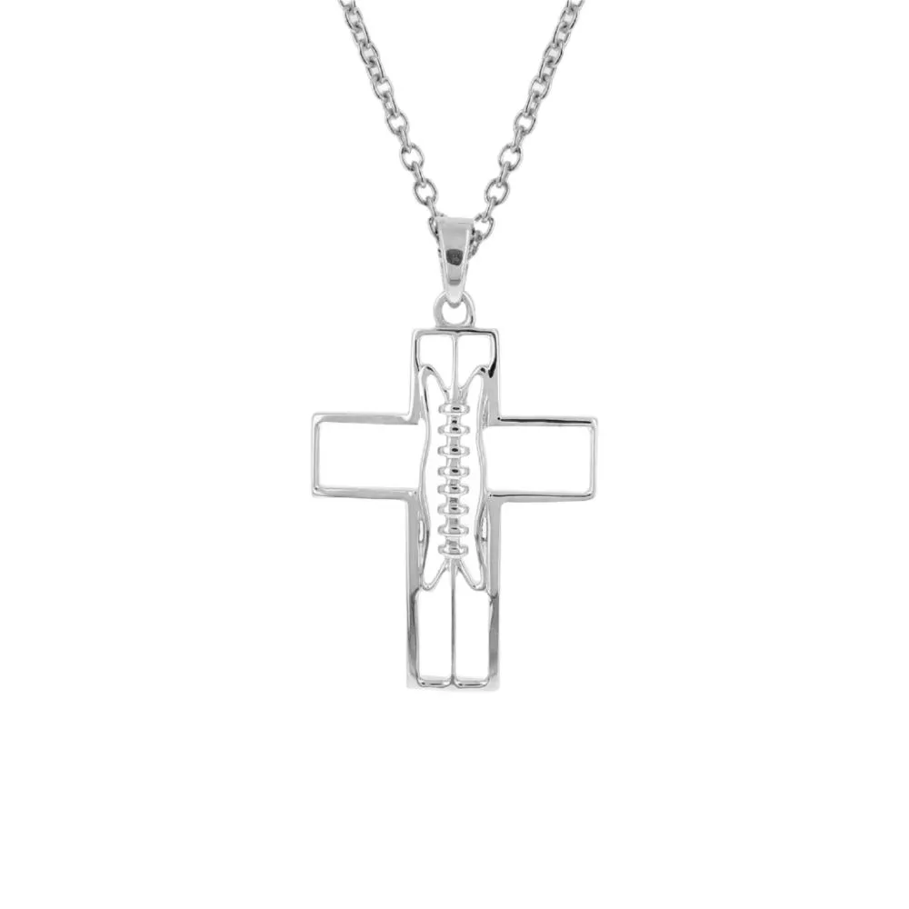 Mini Gridiron Football Cross Necklace | Gold