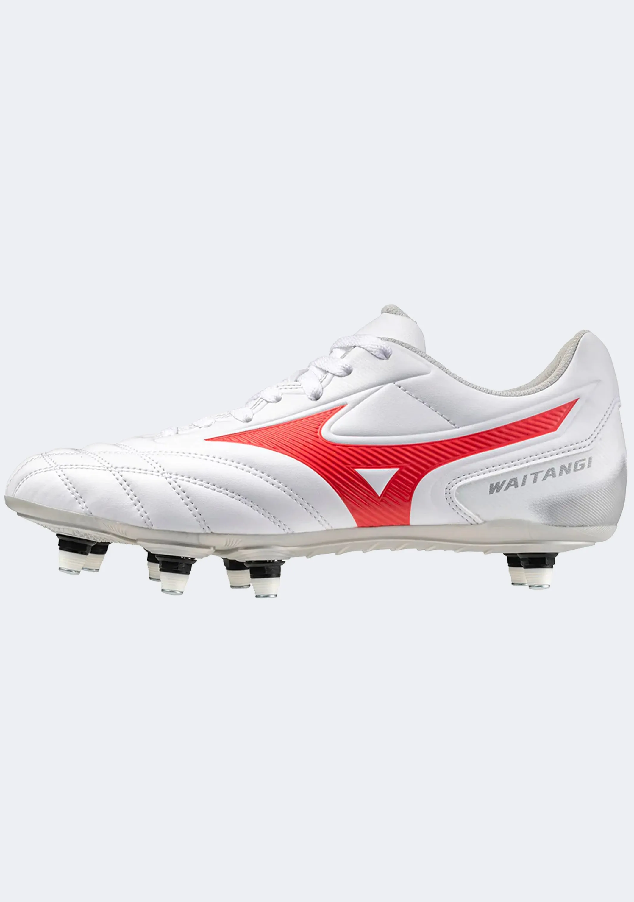 Mizuno Men's Waitangi II CL Boots White-Radiant Red