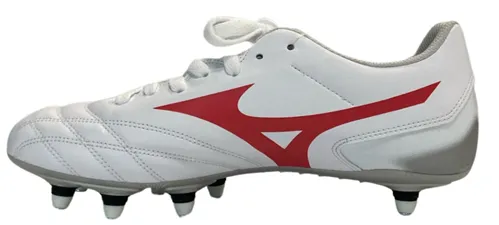 Mizuno Waitangi II CL SG Wide Football Boots - White/Radiant Red