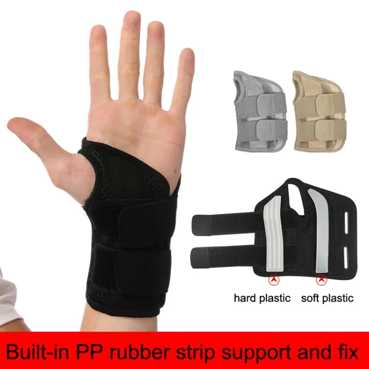 Mouse Tendon Sheath Compression Support Breathable Wrist Guard, Specification: Right Hand L / XL(Black)