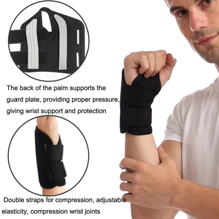 Mouse Tendon Sheath Compression Support Breathable Wrist Guard, Specification: Right Hand L / XL(Black)