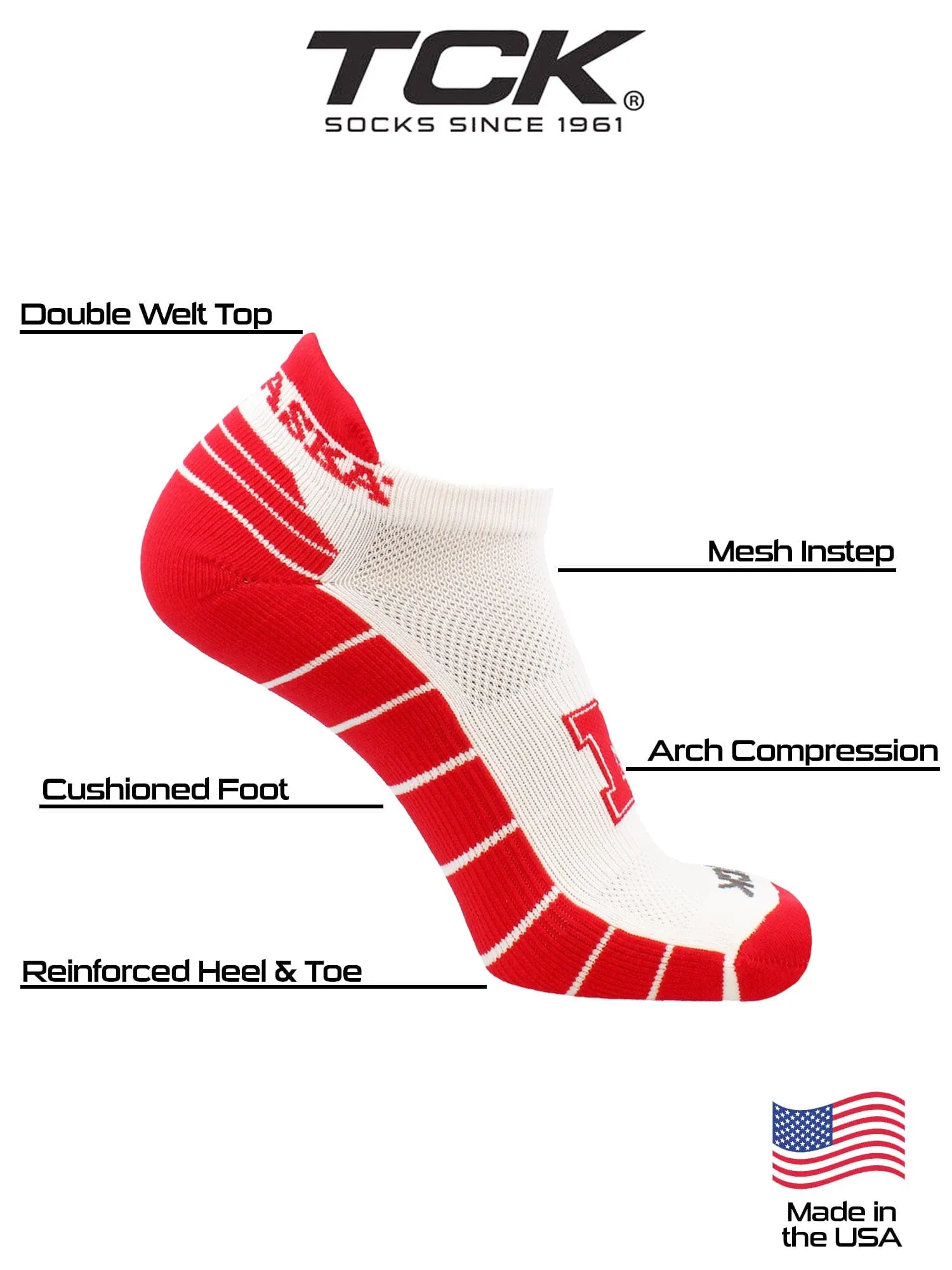 Nebraska Cornhuskers Golf Socks