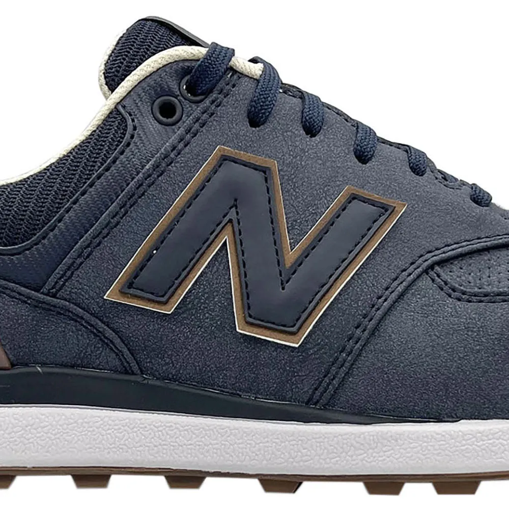 New Balance 574 Greens V2 Spikeless Waterproof Shoes - Navy/Gum