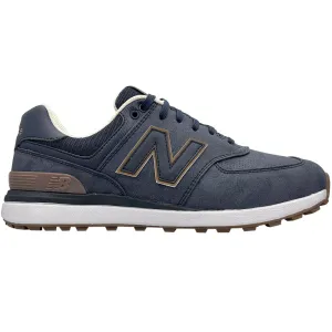 New Balance 574 Greens V2 Spikeless Waterproof Shoes - Navy/Gum