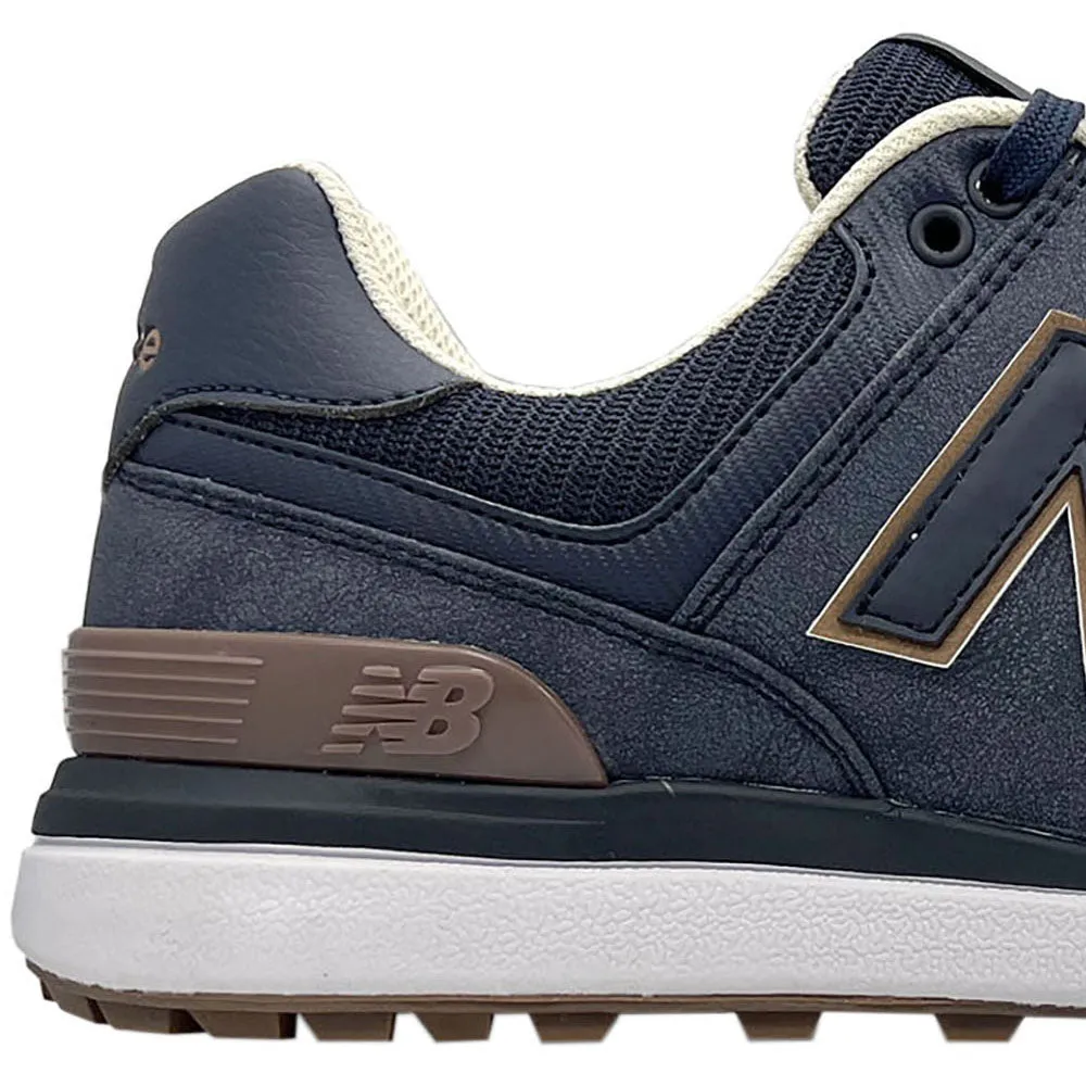 New Balance 574 Greens V2 Spikeless Waterproof Shoes - Navy/Gum