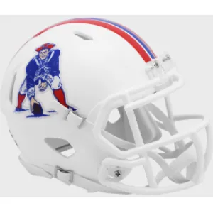 New England Patriots 1982 to 1989 Riddell Mini Speed Throwback Helmet