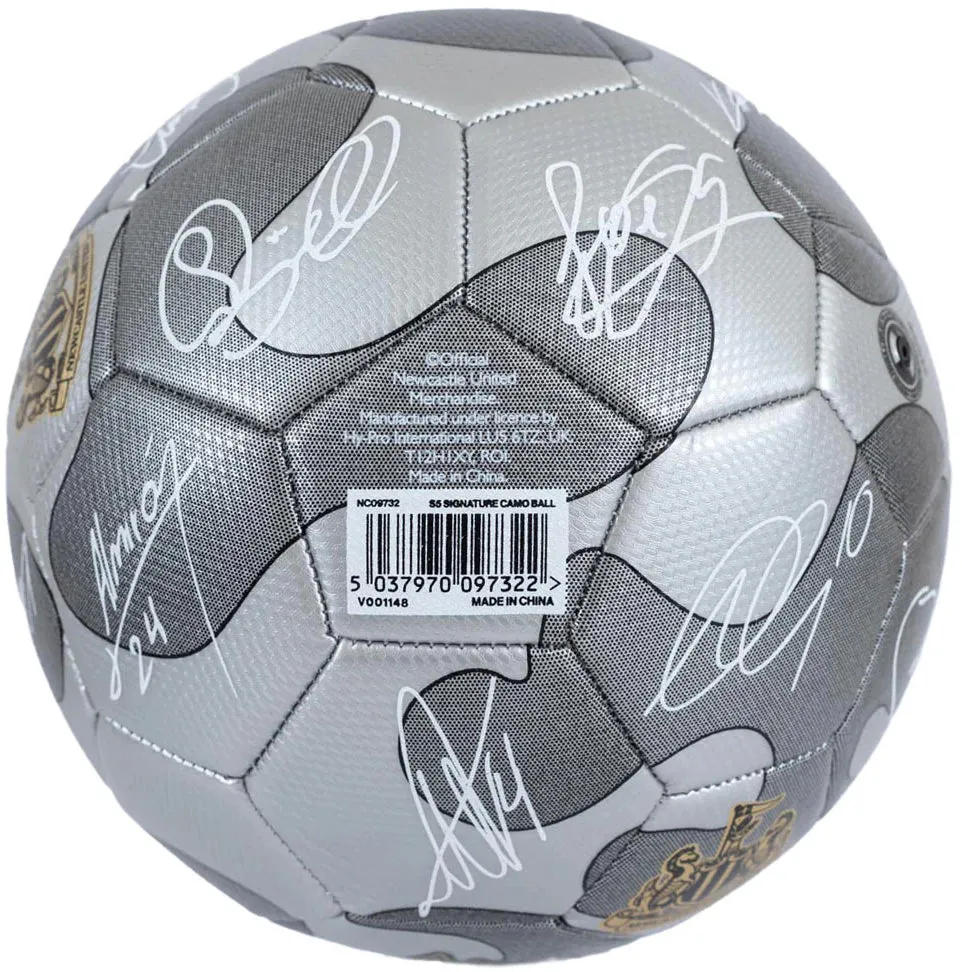 Newcastle United Camo Signature Football - Grey