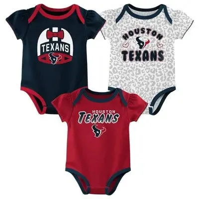 NFL Baby Girls' Onesies 3pk Set