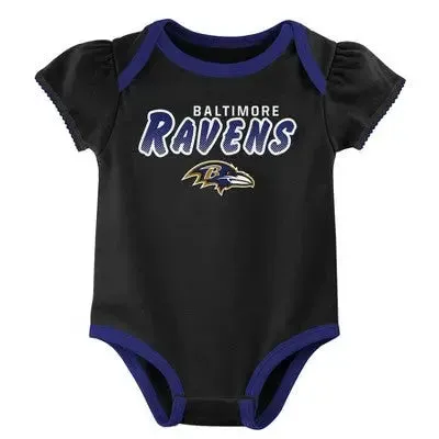 NFL Baby Girls' Onesies 3pk Set