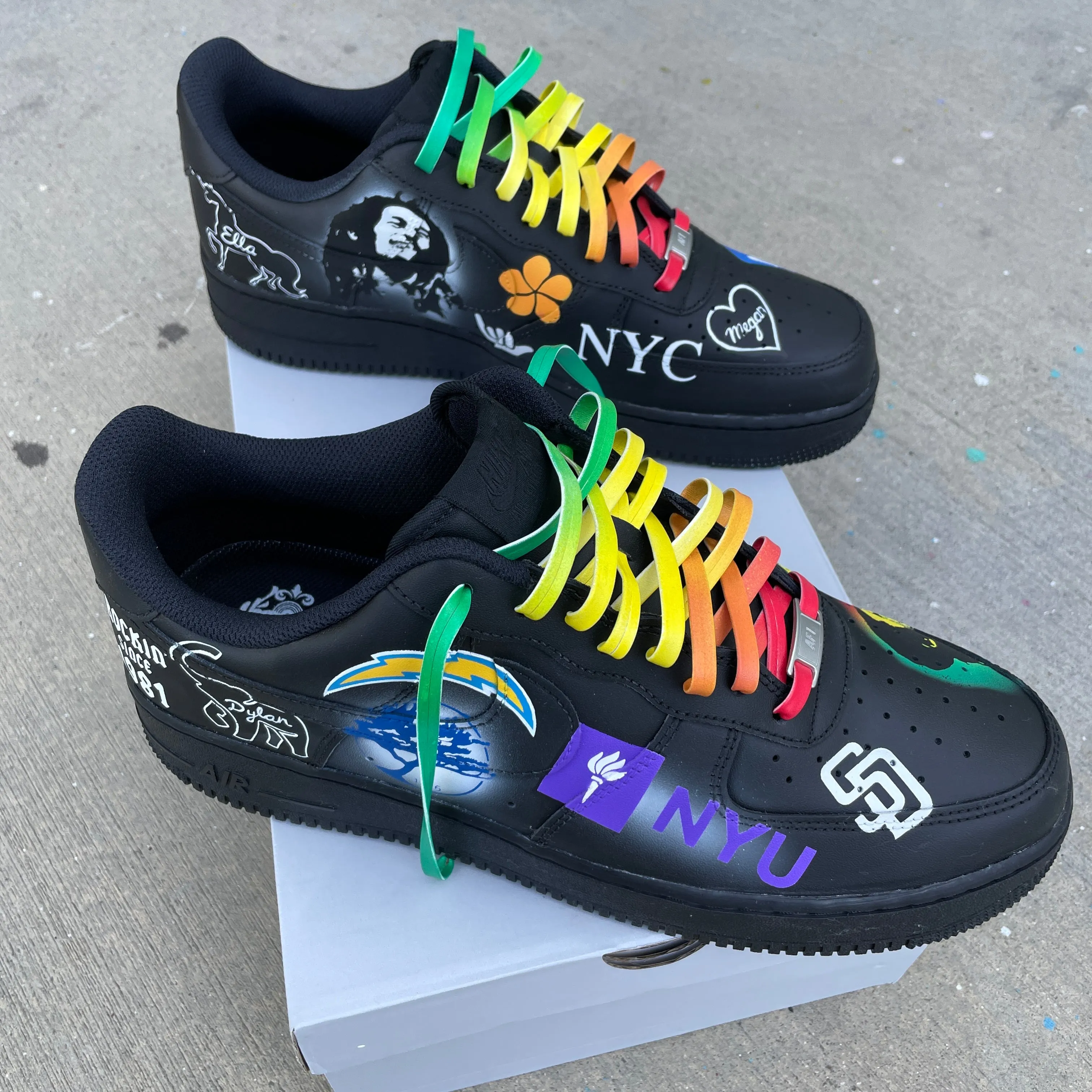 Nike AF1 Low "Logo Bomb" Sneakers - Custom Order