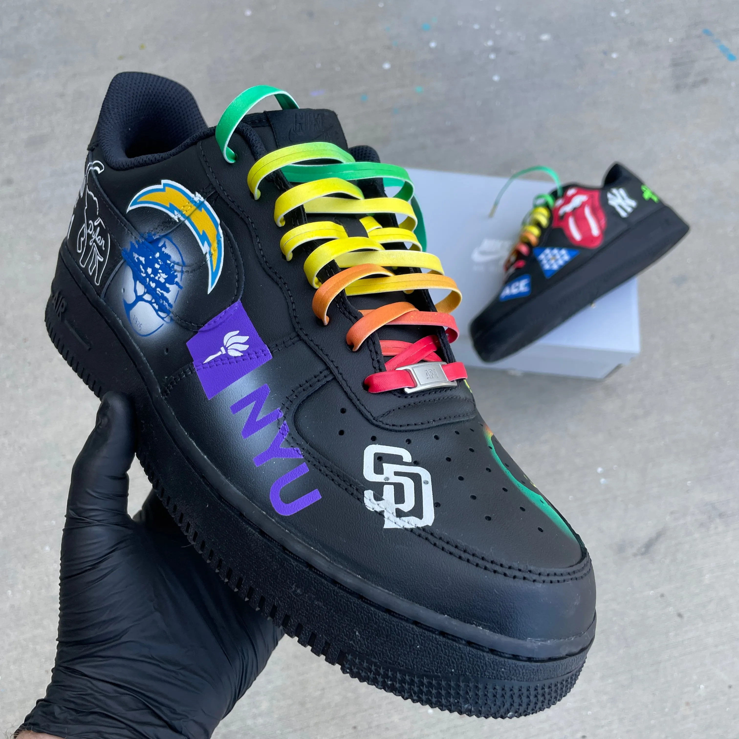 Nike AF1 Low "Logo Bomb" Sneakers - Custom Order