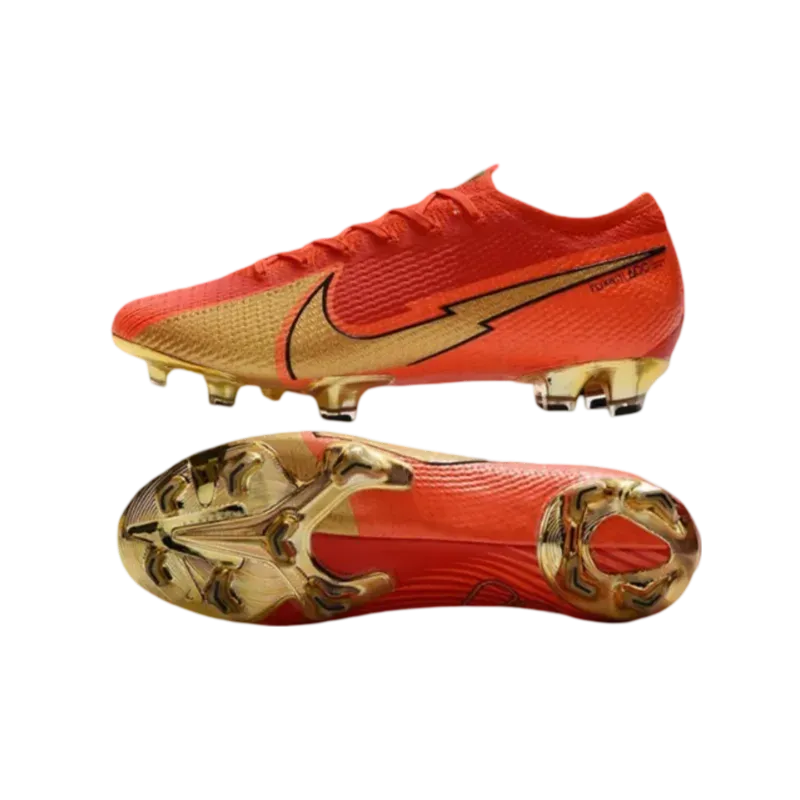 Nike Mercurial Vapor 13 Elite FG Ronaldo CR100 Red Gold - Goatkits Boots