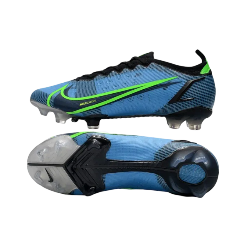 Nike Mercurial Vapor 14 Elite FG Bleu Black Volt - Goatkits Boots