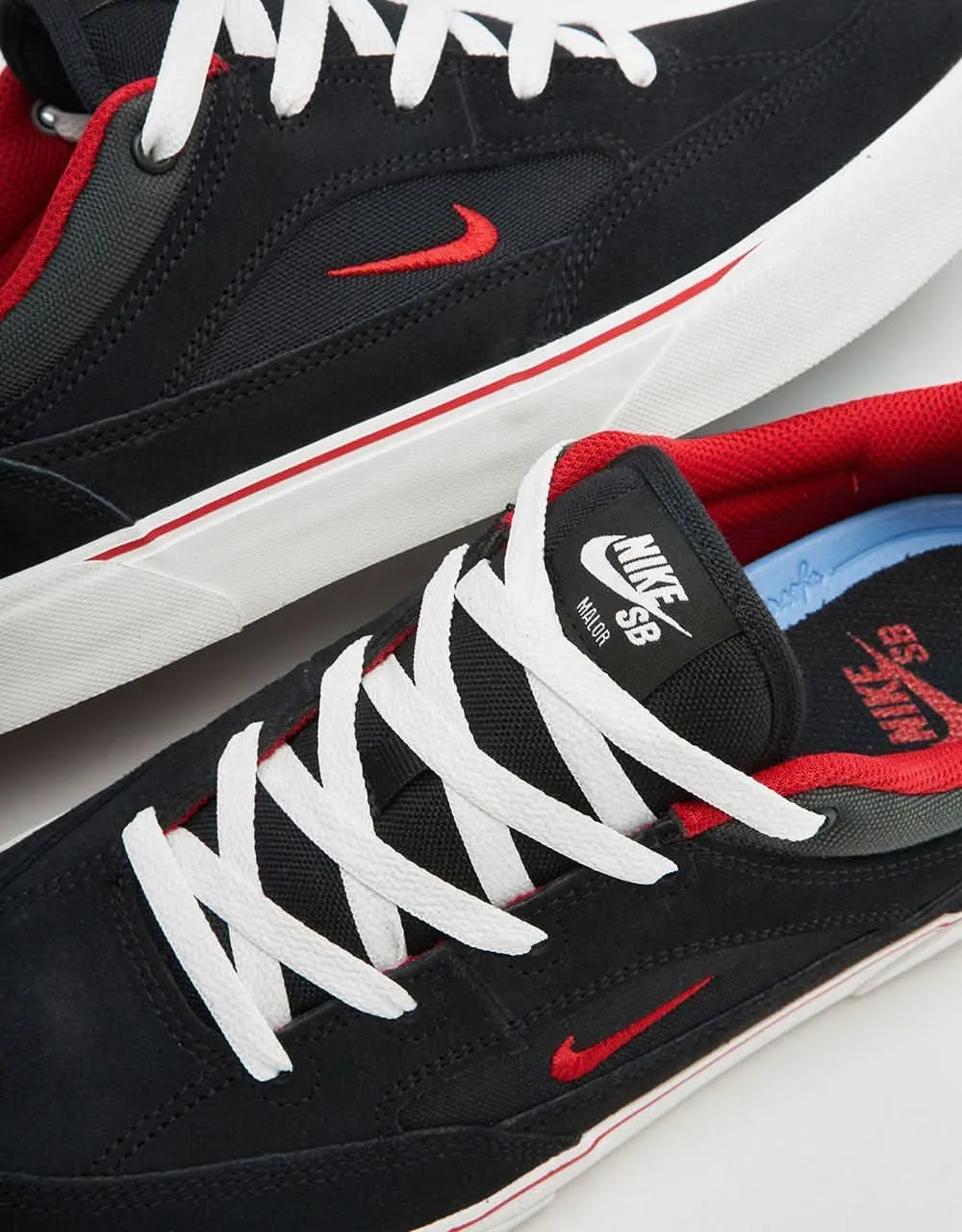 Nike SB Malor Skate Shoes - Black/Gym Red-Black-Anthracite-Summit White