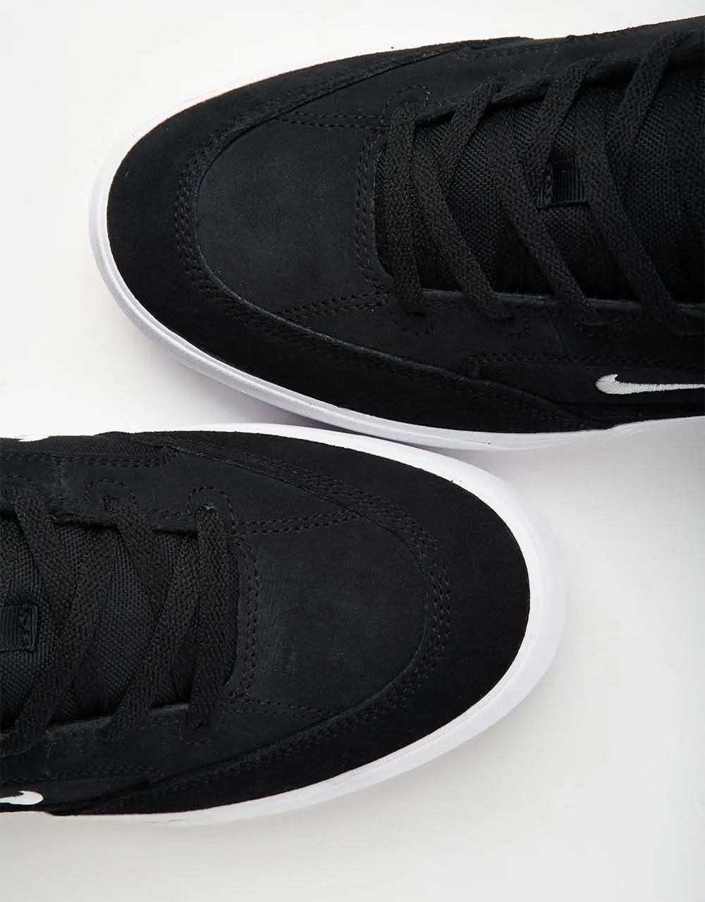 Nike SB Malor Skate Shoes - Black/White-Black-White