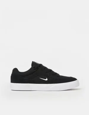 Nike SB Malor Skate Shoes - Black/White-Black-White