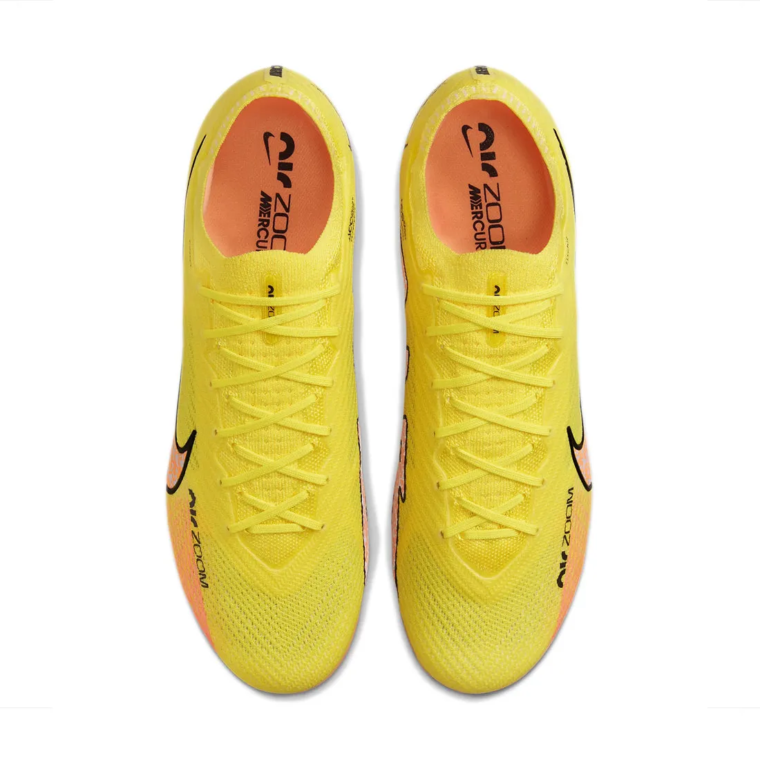 NIKE ZOOM MERCURIAL VAPOR 15 ELITE FG FIRM GROUND FOOTBALL BOOTS YELLOW