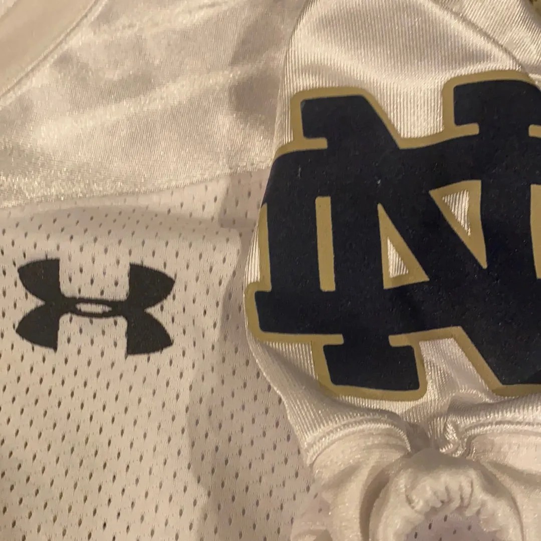 Notre Dame Football Practice Worn Game Jersey Under Armour #12