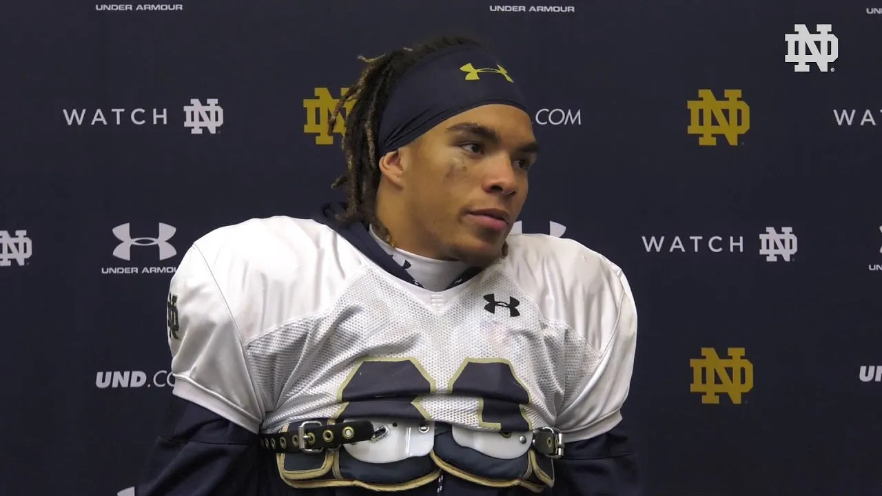 Notre Dame Football Practice Worn Game Jersey Under Armour #83