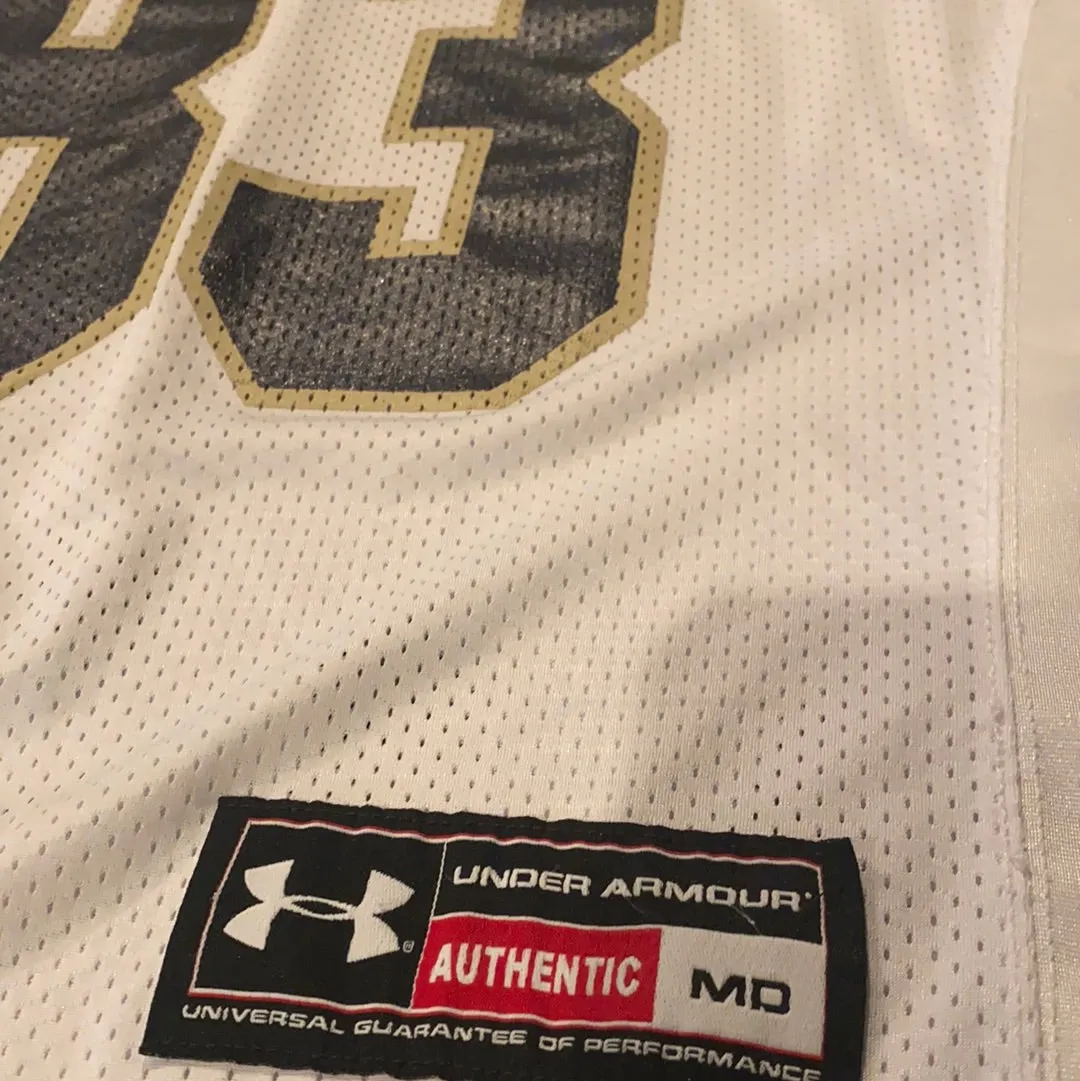 Notre Dame Football Practice Worn Game Jersey Under Armour #83