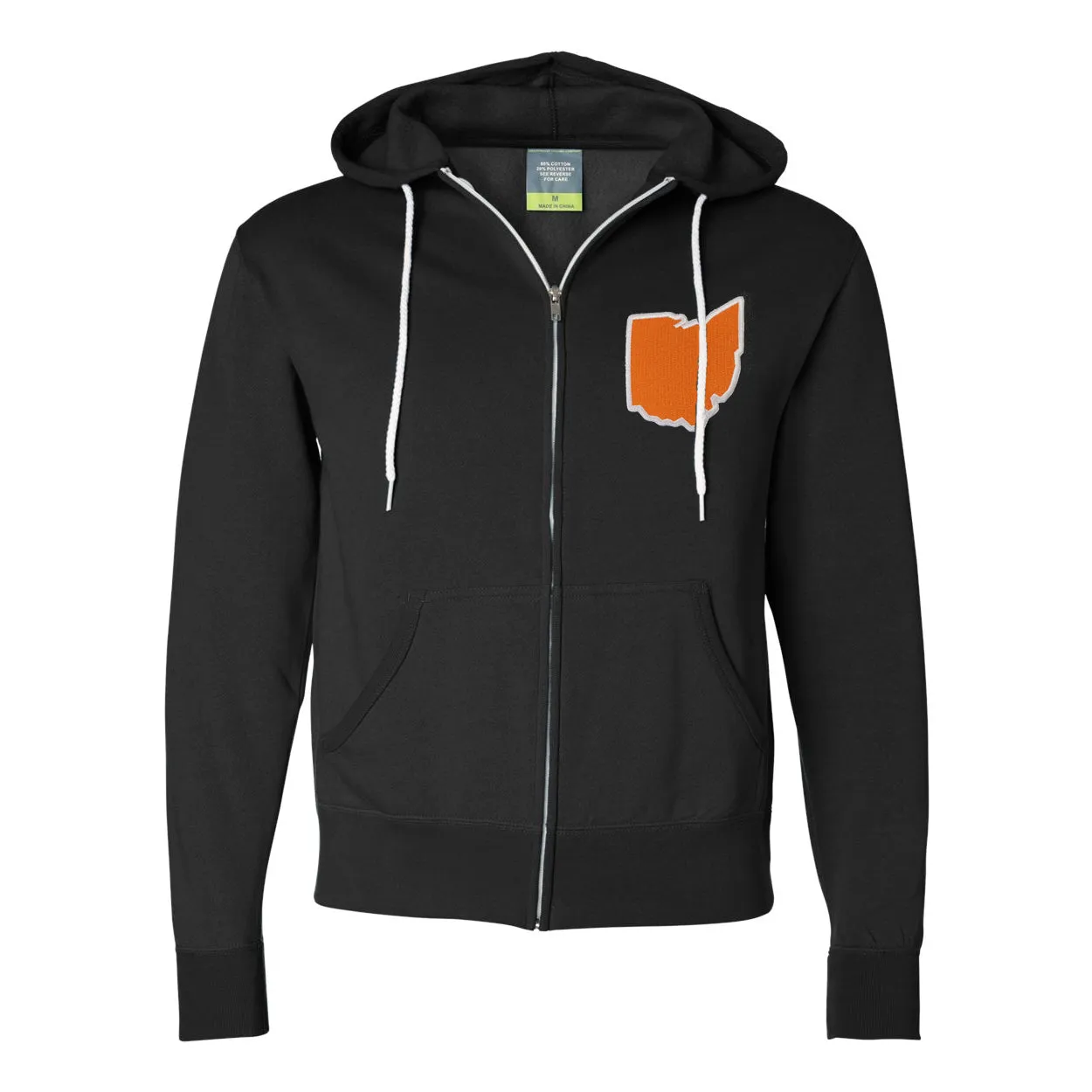 Ohio Patch Orange Soft Zip Unisex Hoodie