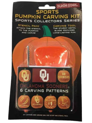 Oklahoma Sooners NCAA Topperscot Team Logo Halloween Pumpkin Carving Kit