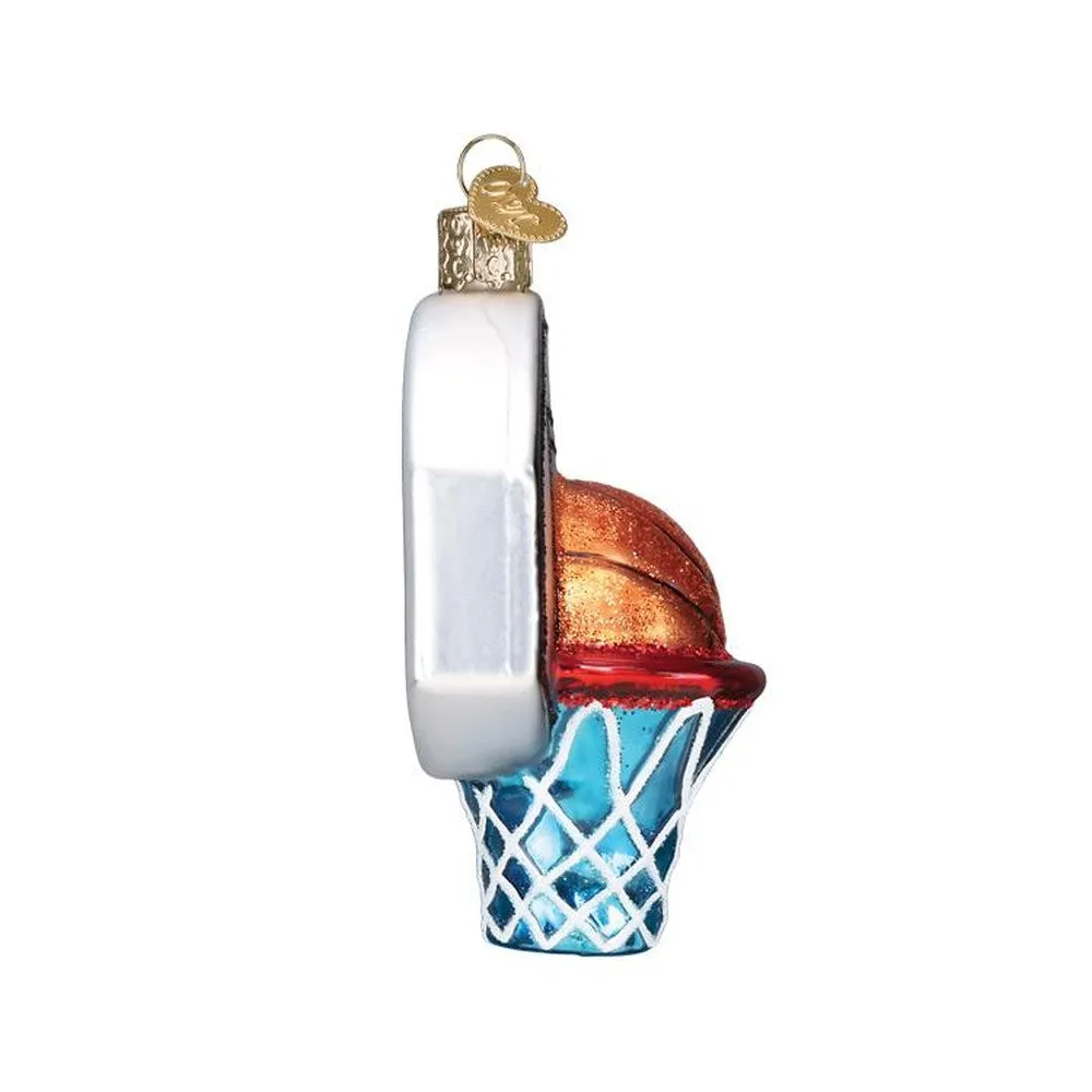 Old World Christmas Basketball Hoop Ornament