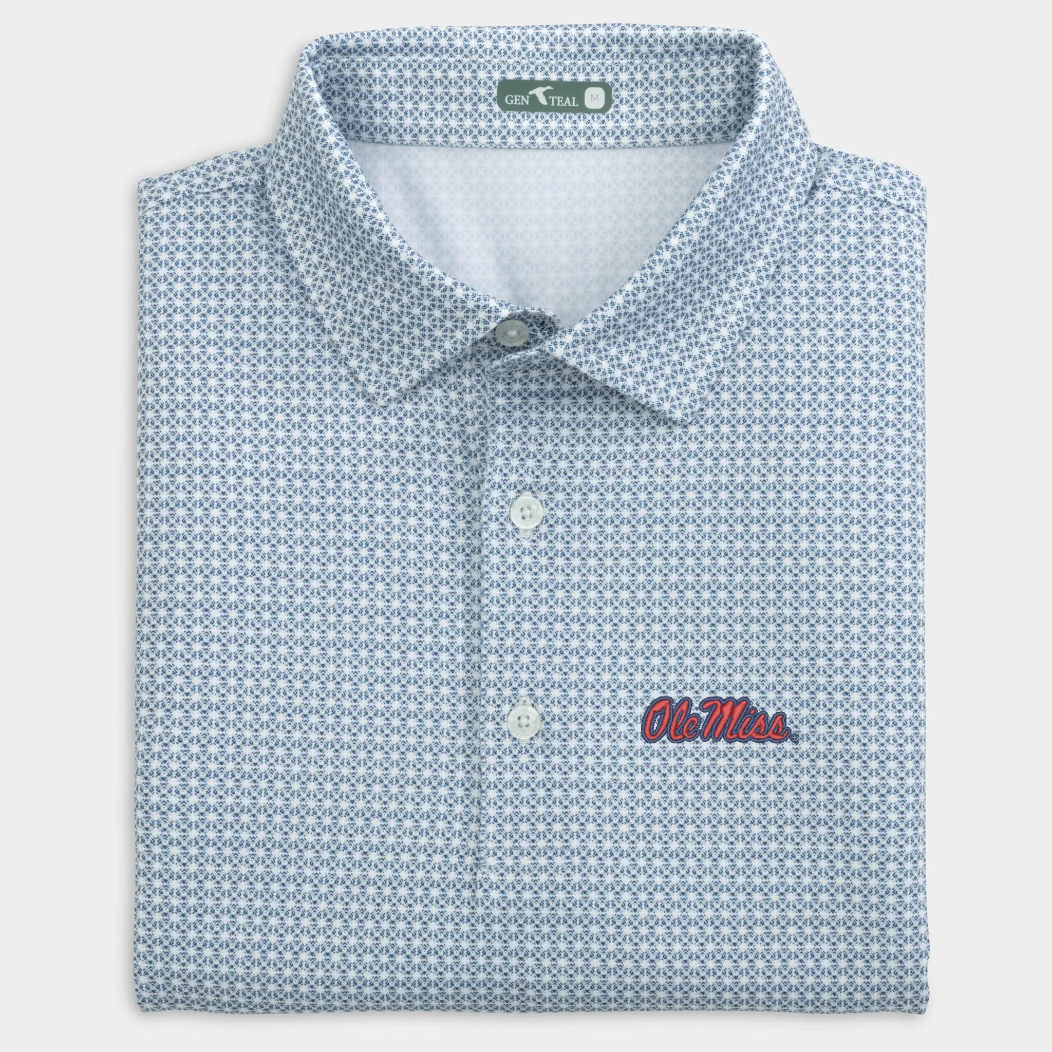 Ole Miss Tile Printed Performance Polo