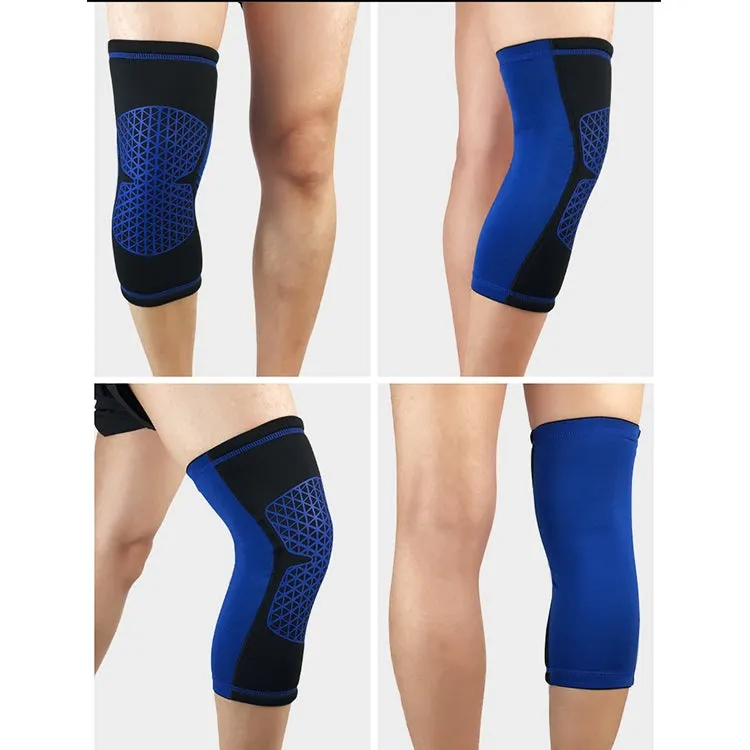 Outdoor Knee Leg Breathable Anti-collision Sports Protective Gear, Size: M (Blue)