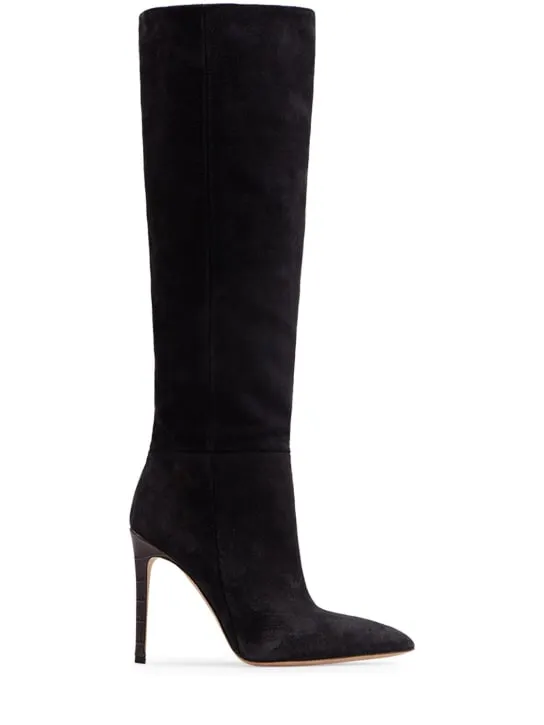 Paris Texas   105mm Suede tall boots 