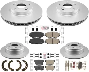 Performance Brake Disc Rotors Cer Pads Parking Shoes For Honda Element 2003-11