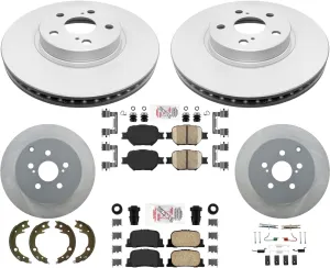 Performance Brake Disc Rotors Cer Pads Parking Shoes For Scion tC 2005-2010