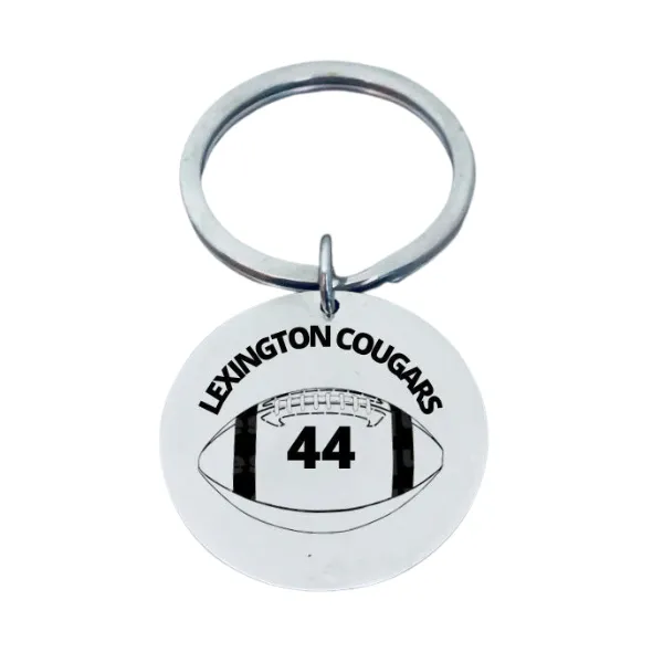 Personalized Engraved Football Keychain - Pick Style