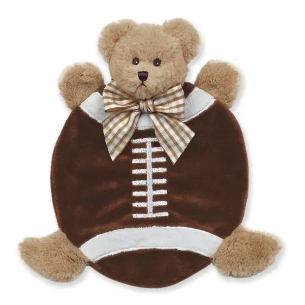 Plush Stuffed Animal Lovey Security Blanket Wee Touchdown Football Blankie - 4 Pack