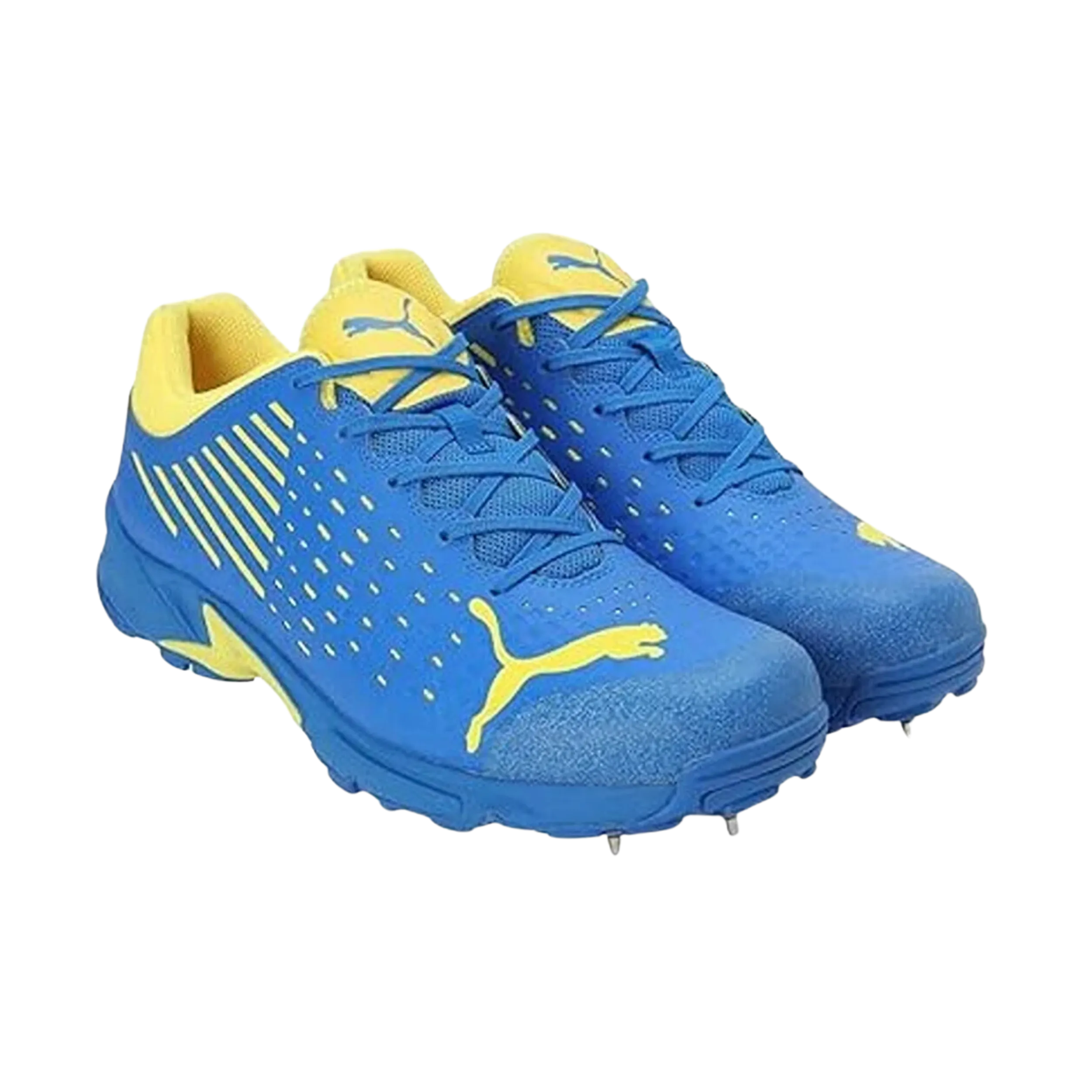 Puma Men's Spike 22.1 Unisex Cricket Shoe Ultra-Blue/Yellow - 10666808