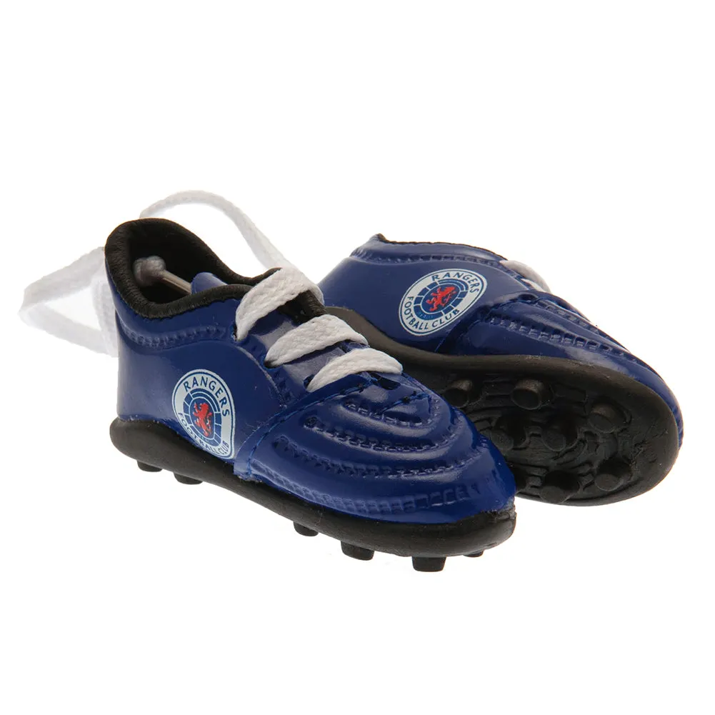 Rangers FC Mini Football Boots - Blue with Crest