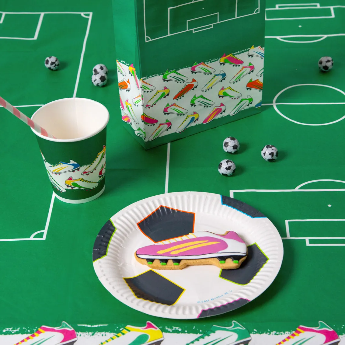 Recyclable Football Party Bags - 8 Pack