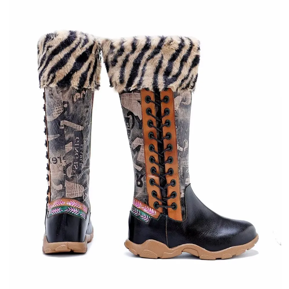 RetroChic Zip Comfort High Boots