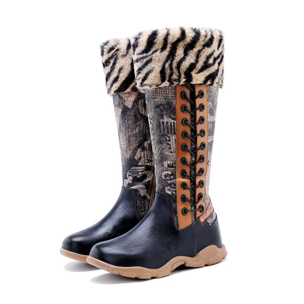 RetroChic Zip Comfort High Boots