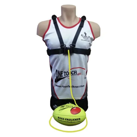 Ross Faulkner One Touch Size 4 Intermediate AFL Trainer - Yellow Cord