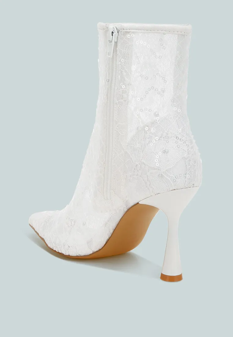 Samia Sequin Lace Boots