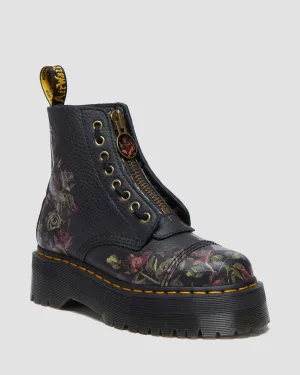 Sinclair Decayed Roses Tumbled Nappa Leather Boots