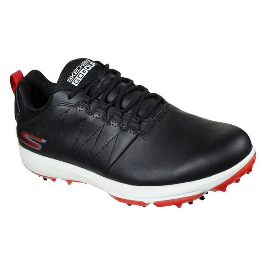 Skechers Men's GO GOLF 4 Legacy Spiked Golf Shoes - Black/Red