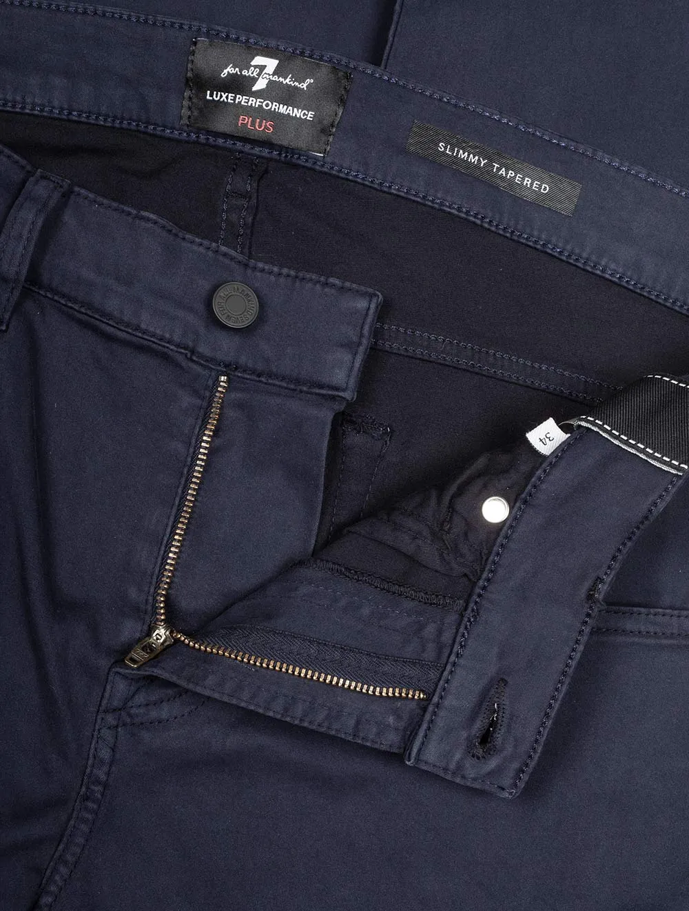 Slimmy Tapered Luxe Performance Plus Color Navy