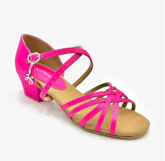 So Danca - Mambo 1.25" Heel Open Toe Ballroom Shoe - Child/Adult (BL300) - Hot Pink