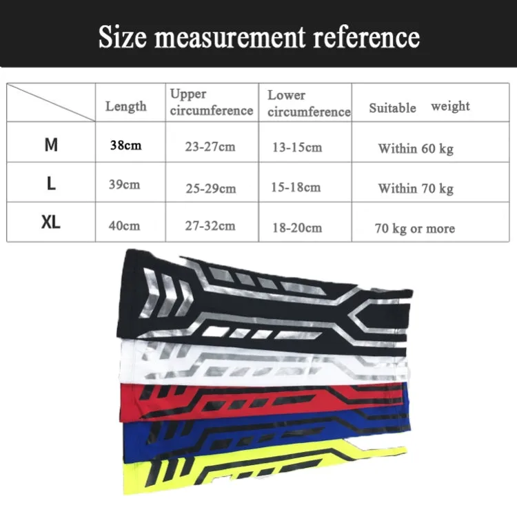 Sports Wrist Guard Arm Sleeve Outdoor Basketball Badminton Fitness Running Sports Protective Gear, Specification:  M (Blue)