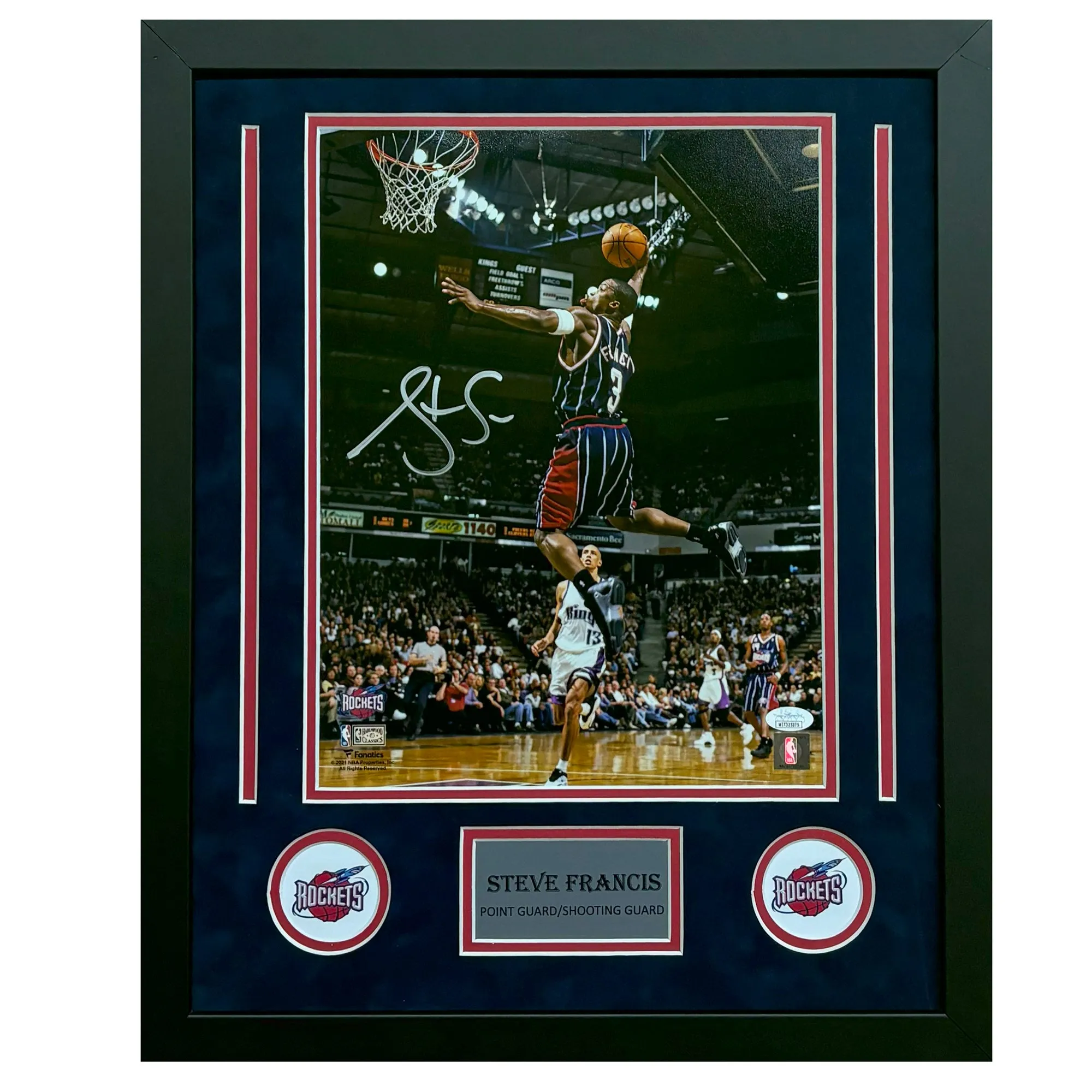 Steve Francis Hand Signed & Framed  11x14 Photo (JSA)