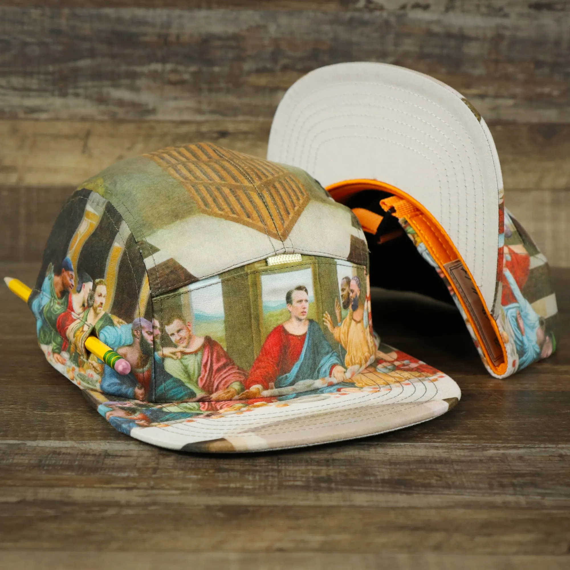 Still Hungry All Over Philly Football Players Print Five Panel Strapback Hat | Last Supper Inspired Philly Football Hat