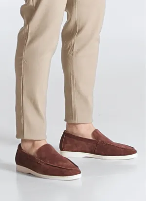 Suède Yacht Loafers - oak brown