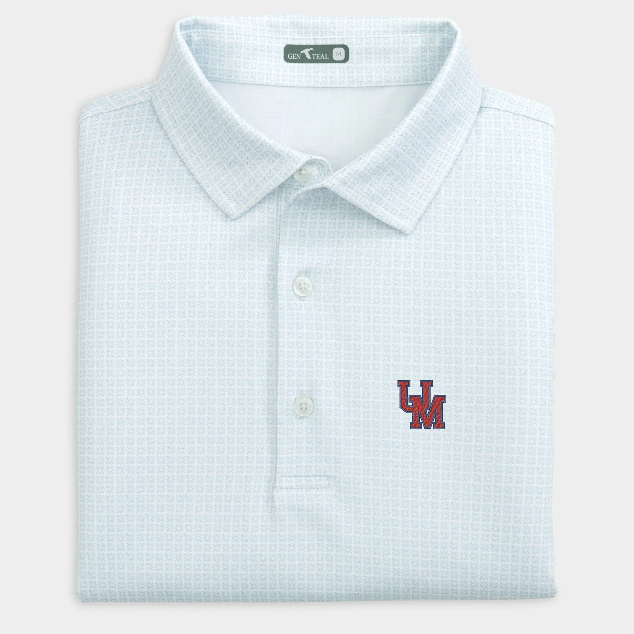 Sunday Ole Miss Tile Printed Performance Polo